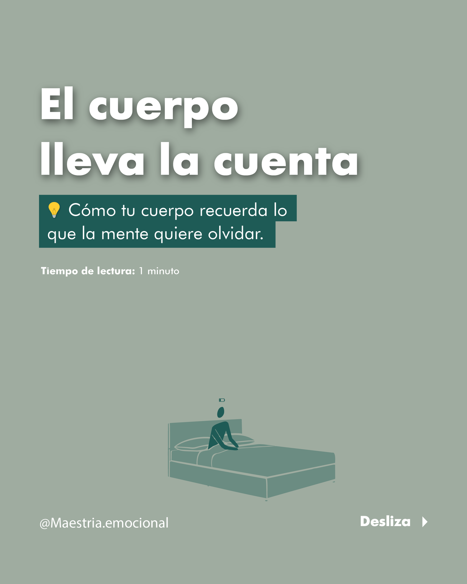 📢 El cuerpo lleva la cuenta